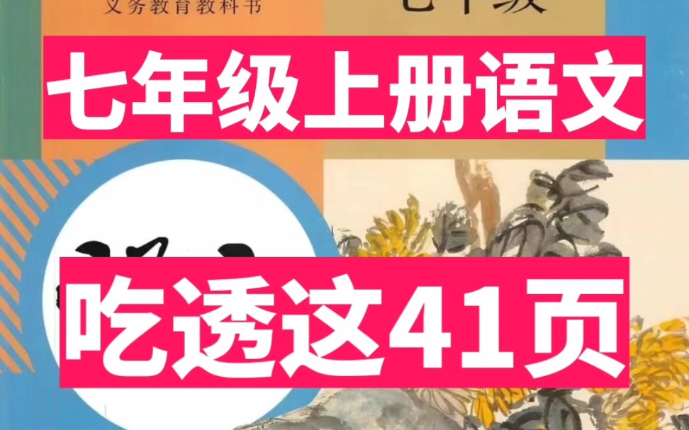 七年级上册语文知识点总结,耗时5夜!我整理了七年级语文上册(期末)知识点|精编版可打印!哔哩哔哩bilibili