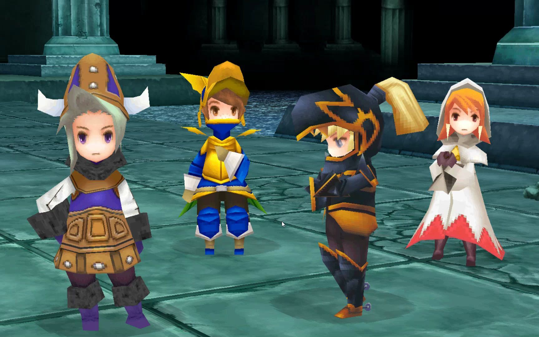 《最终幻想3》古代人遗迹,时之神殿,暗黑洞窟