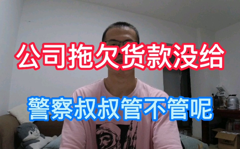 被公司拖欠货款,沟通无效,找警察有用吗?哔哩哔哩bilibili