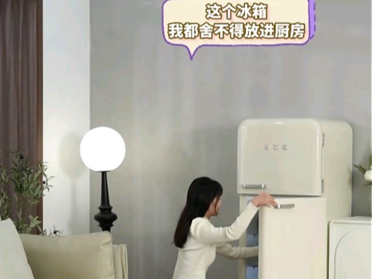 哈士奇客厅冰箱变频节能复古双门风冷无霜家用纤薄冷藏冷冻双温冰箱