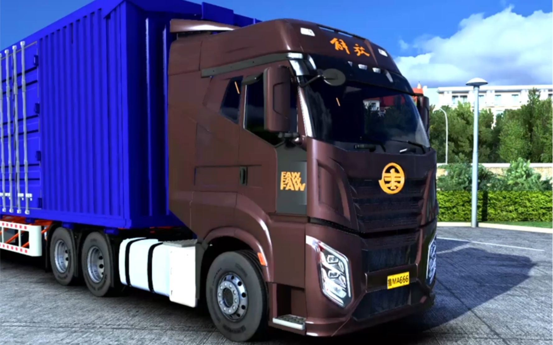 全新解放j6p平地板(未上市车型)