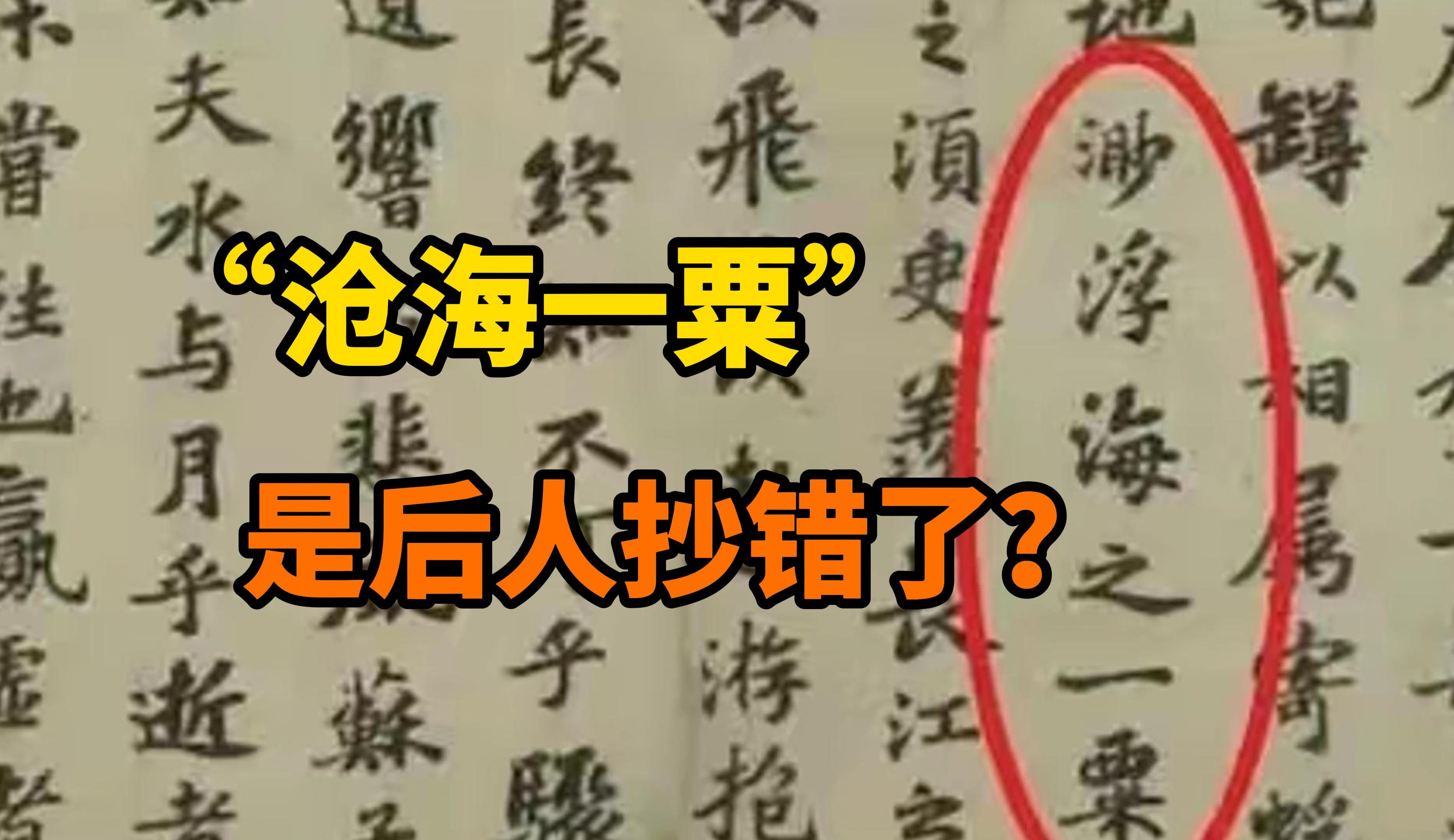 台北故宫展出苏轼亲笔手写的《前赤壁赋》,证实书中应是“浮海一粟” 网友:这么多年课本都背错了哔哩哔哩bilibili