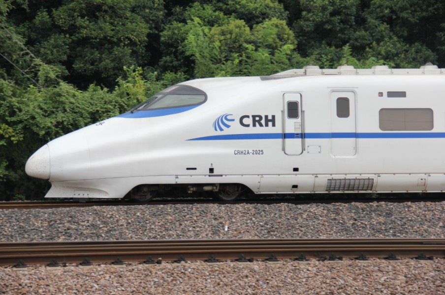 【带鱼下宁启!】上局南京动车段crh2a 2045经由联络线进入宁启铁路!