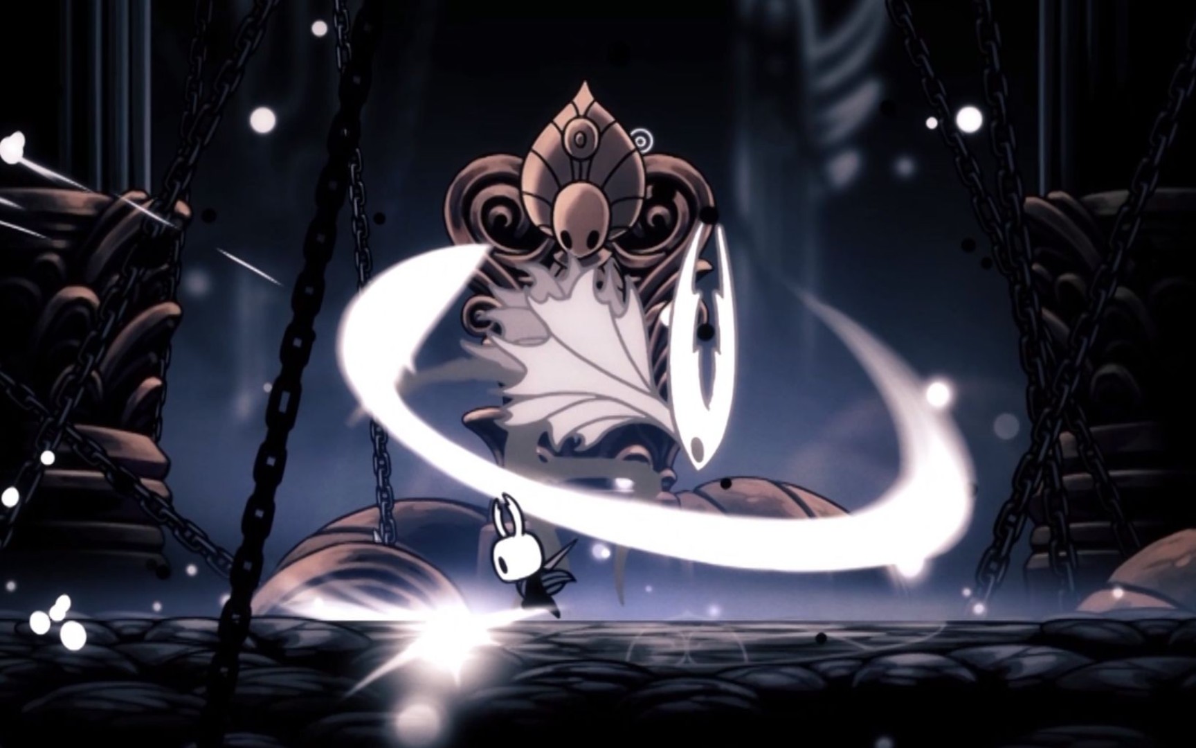 终于!空洞骑士手机版零钉白法伪4锁辐辉纯粹容器击破!