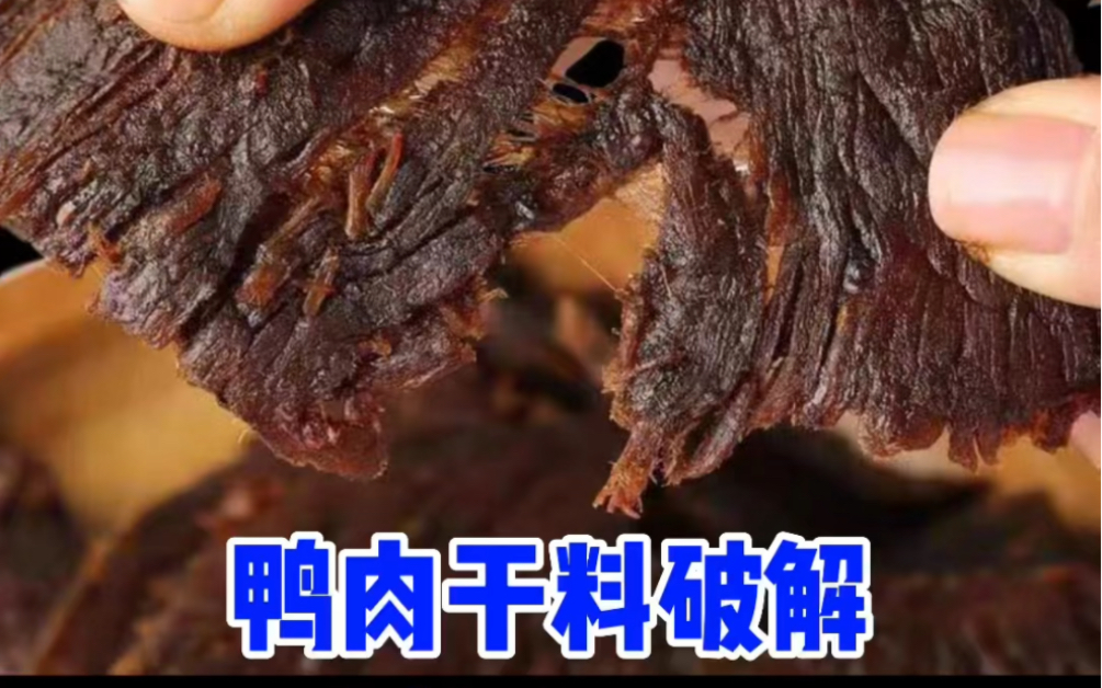 鸭胸脯肉做成牛肉味是怎么整的?哔哩哔哩bilibili