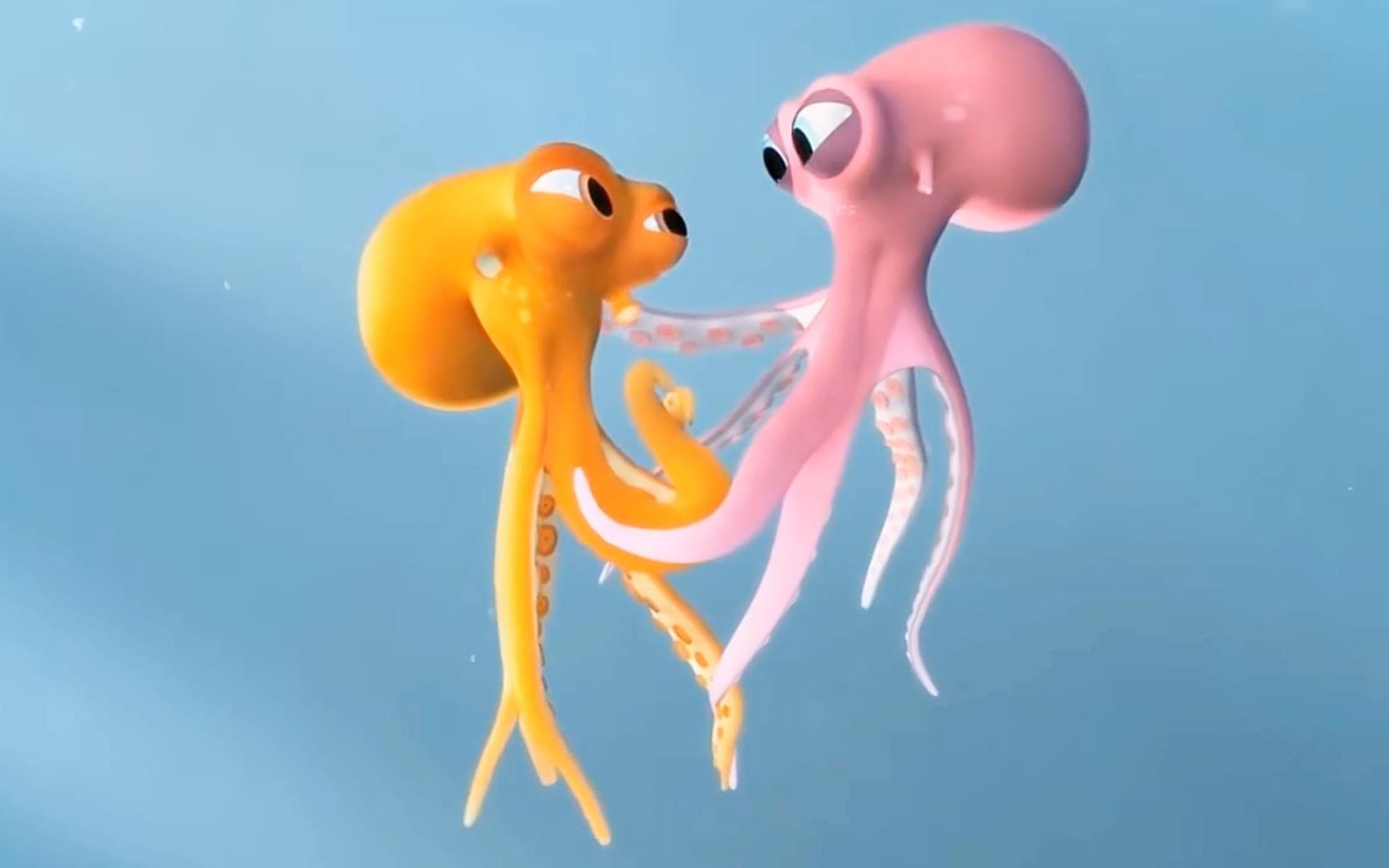 两只章鱼的爱情之路,幽默中夹杂着心疼,这样的爱情值得学习