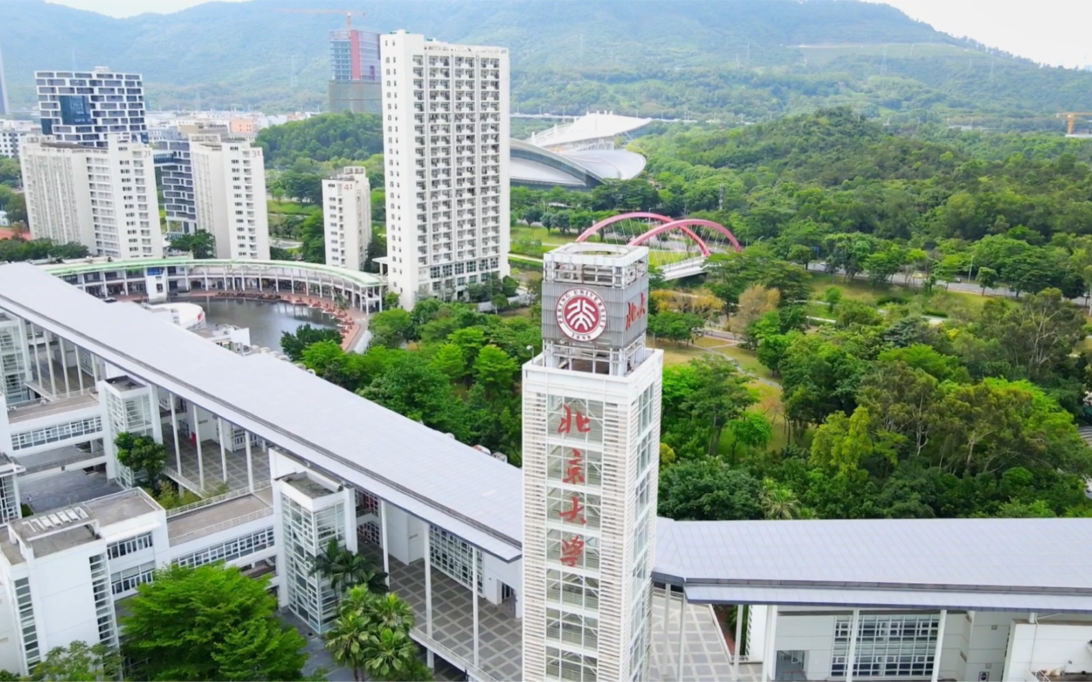 北京大学全景360航拍图片