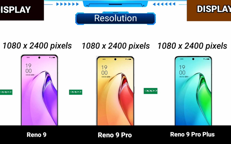 OPPO Reno 9 系列手机参数对比电子竞技热门视频