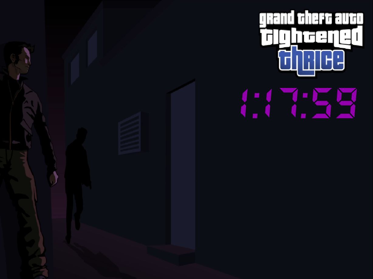 gta3丧心病狂版速通1时17分59秒 (个人记录)