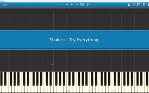 鋼琴唱try everything
