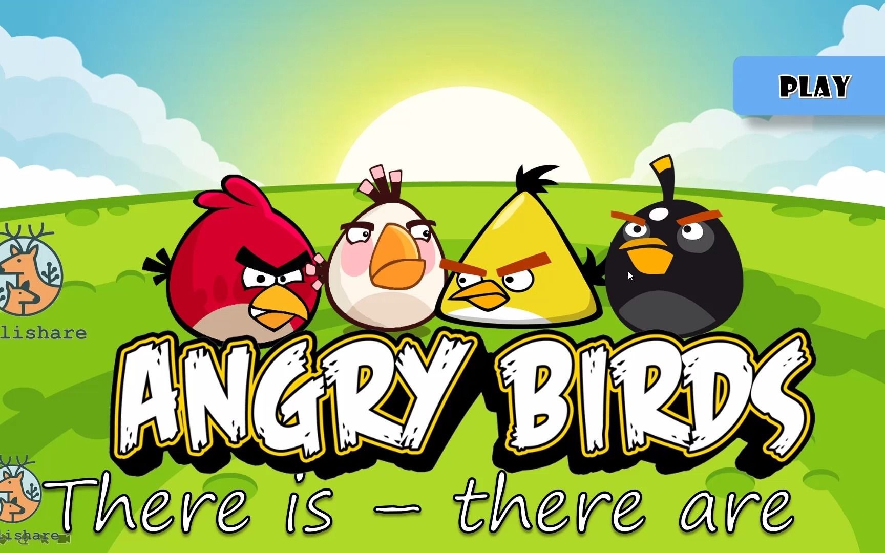 therebe句型教学愤怒的小鸟少儿英语教学ppt动画课件