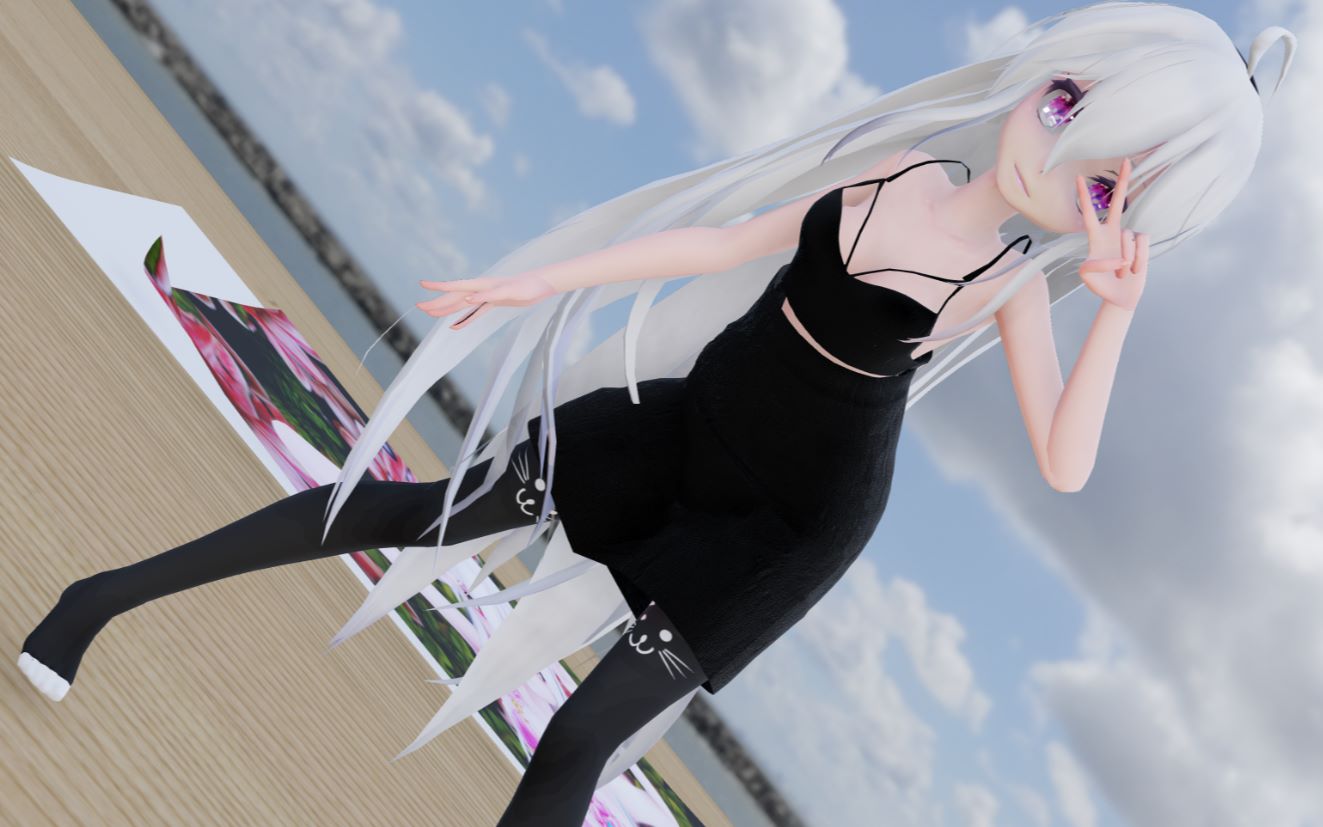 [图]【MMD】小弱音：有人愿意领养我吗？我很乖的~