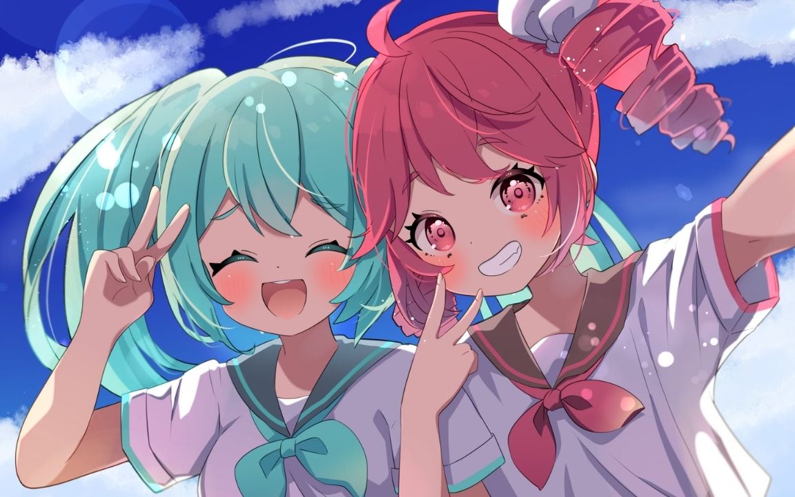 夏空と君色の魔法/初音ミク&重音テト