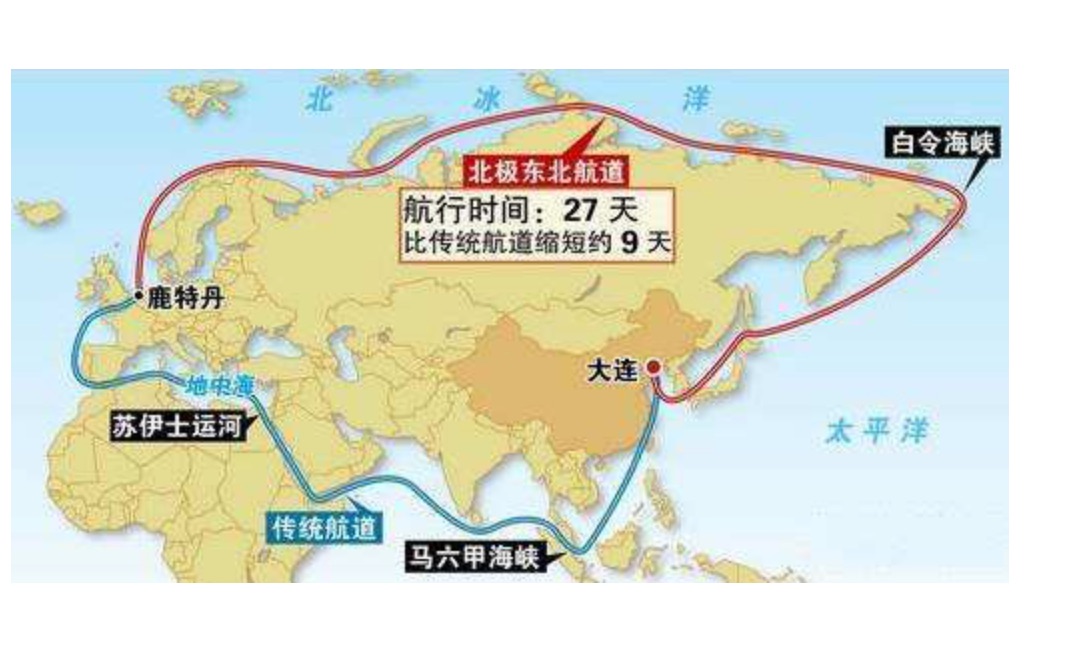 一艘运输船没有走马六甲海峡抵达我国港口,北极航道成为可能