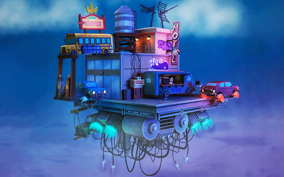 【3dmax场景建模】太空加油站(1)