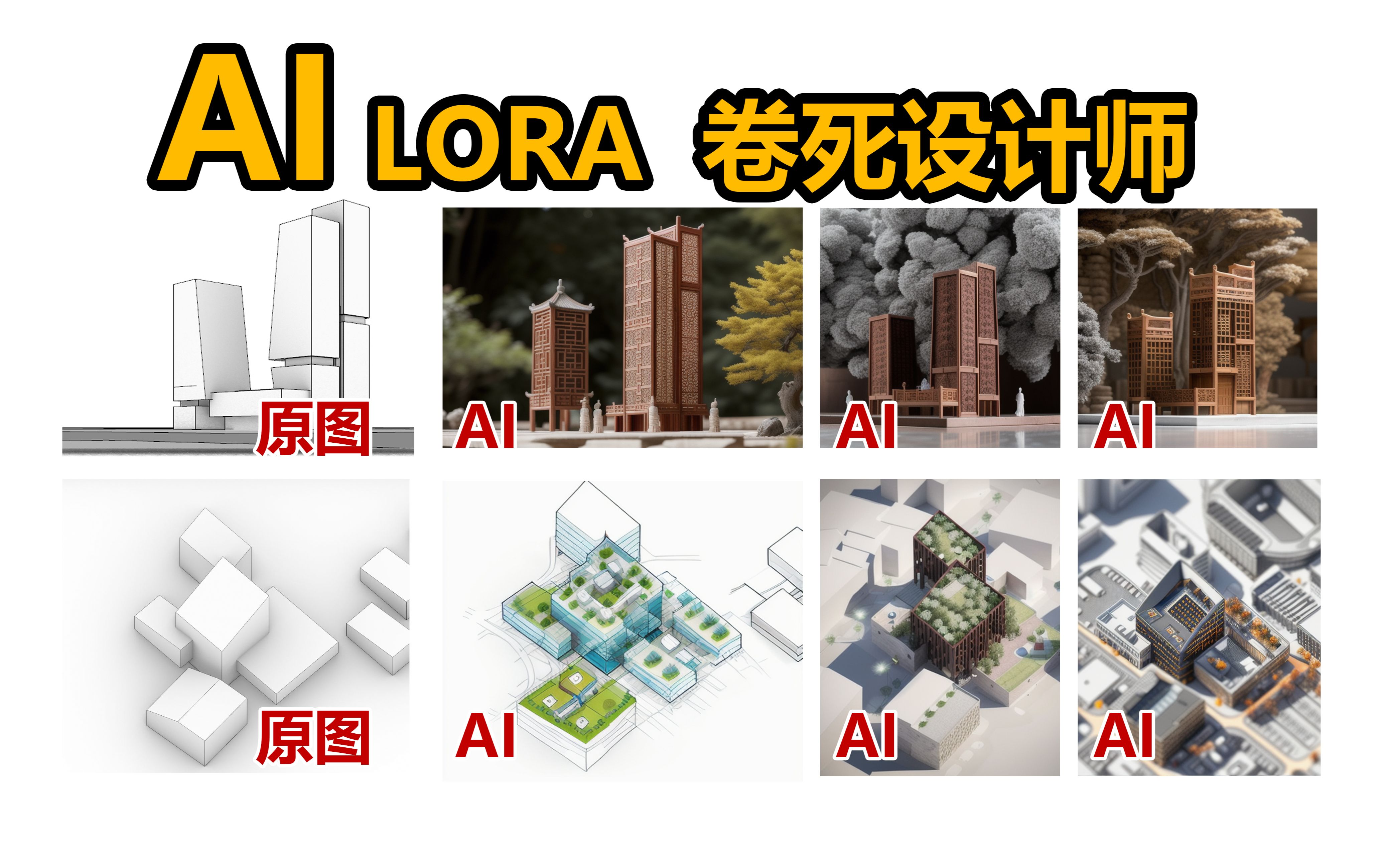 用AI卷死同行?为什么设计师要学会LORAstable diffusion+controlnet+lora的建筑设计哔哩哔哩bilibili