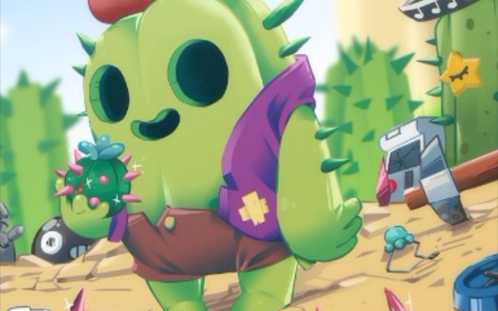 【荒野乱斗】远古仙人掌91吃鸡视频流出(就差一丢丢)_哔哩哔哩_bili