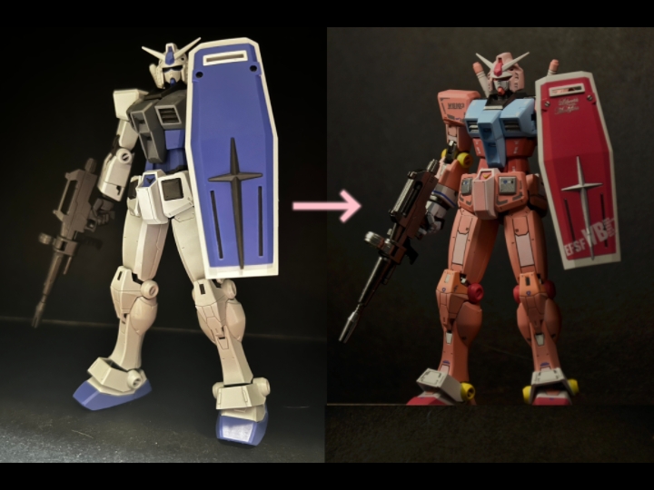 闪闪hggto超越全球元祖g3配色 喷涂改色完成～交个作业