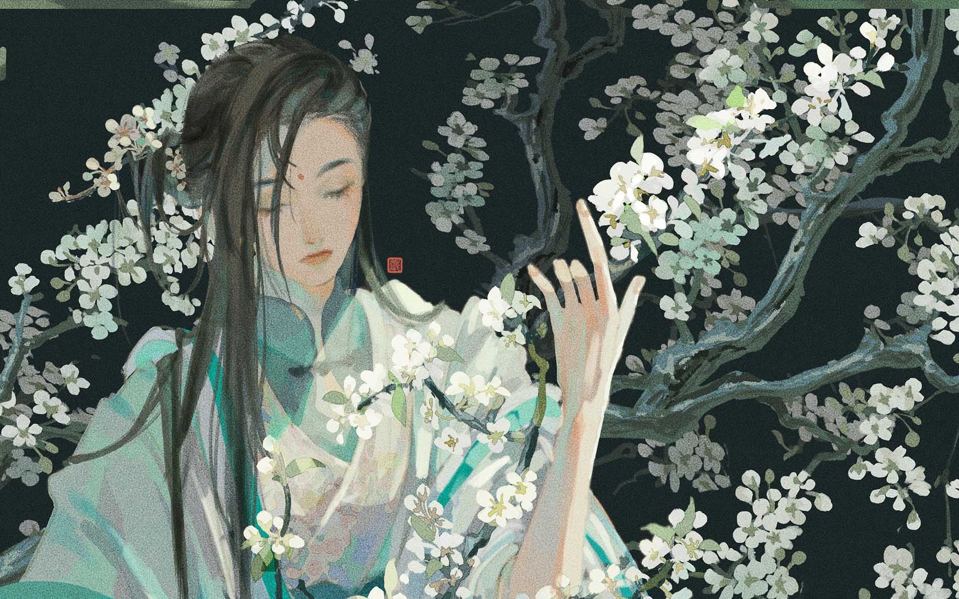 【山夕】梨花枝 古风美人