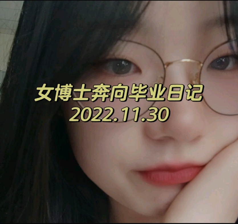 女博士奔向毕业日记2022.11.30哔哩哔哩bilibili