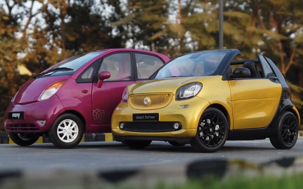 塔塔NANO & Smart Fortwo 118模型秀(Miniature Automobiles)哔哩哔哩bilibili