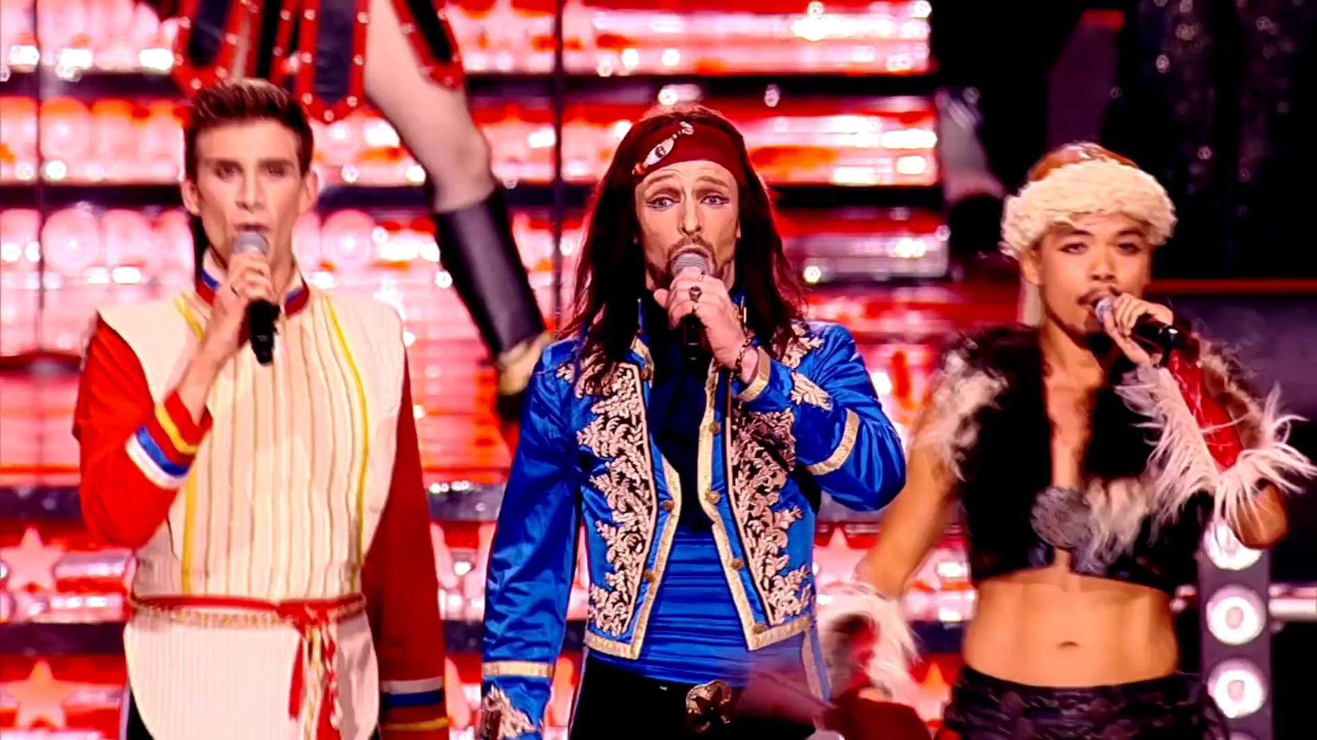 80年代荷东迪斯科德国成吉思汗乐队演唱劲爆歌曲《莫斯科》现场版