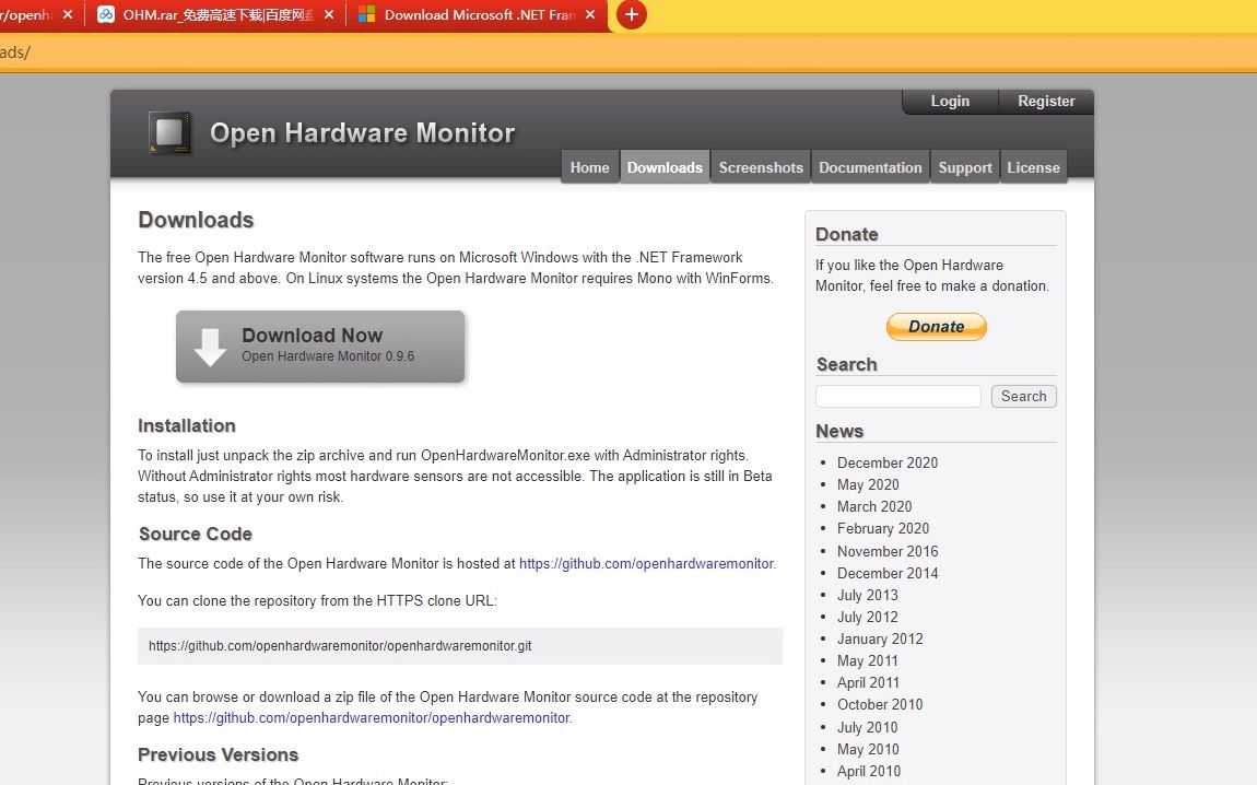 【开源监控软件】openhardwaremonitor简单说明以及汉化下载哔哩哔哩bilibili