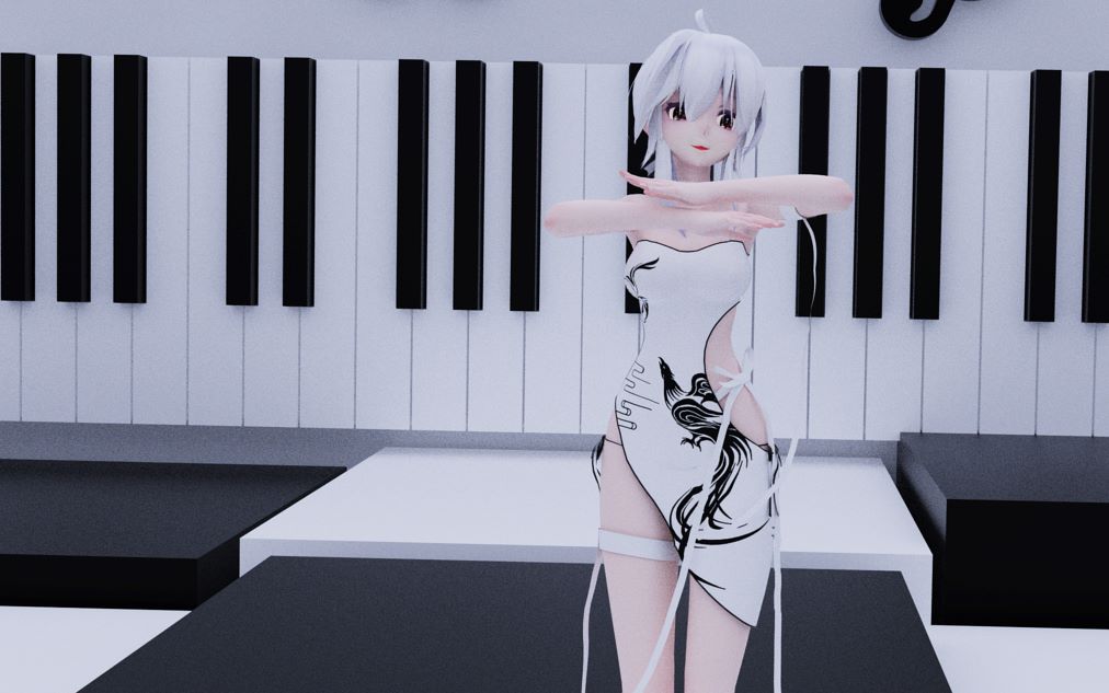 【MMD/C4D】黑与白之间的律动哔哩哔哩bilibili