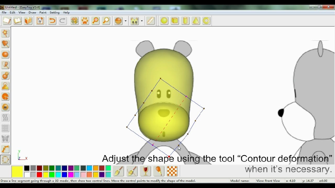 图易玩具设计  Bubu熊3D造型(EasyToy: Bubu 3D modeling)哔哩哔哩bilibili