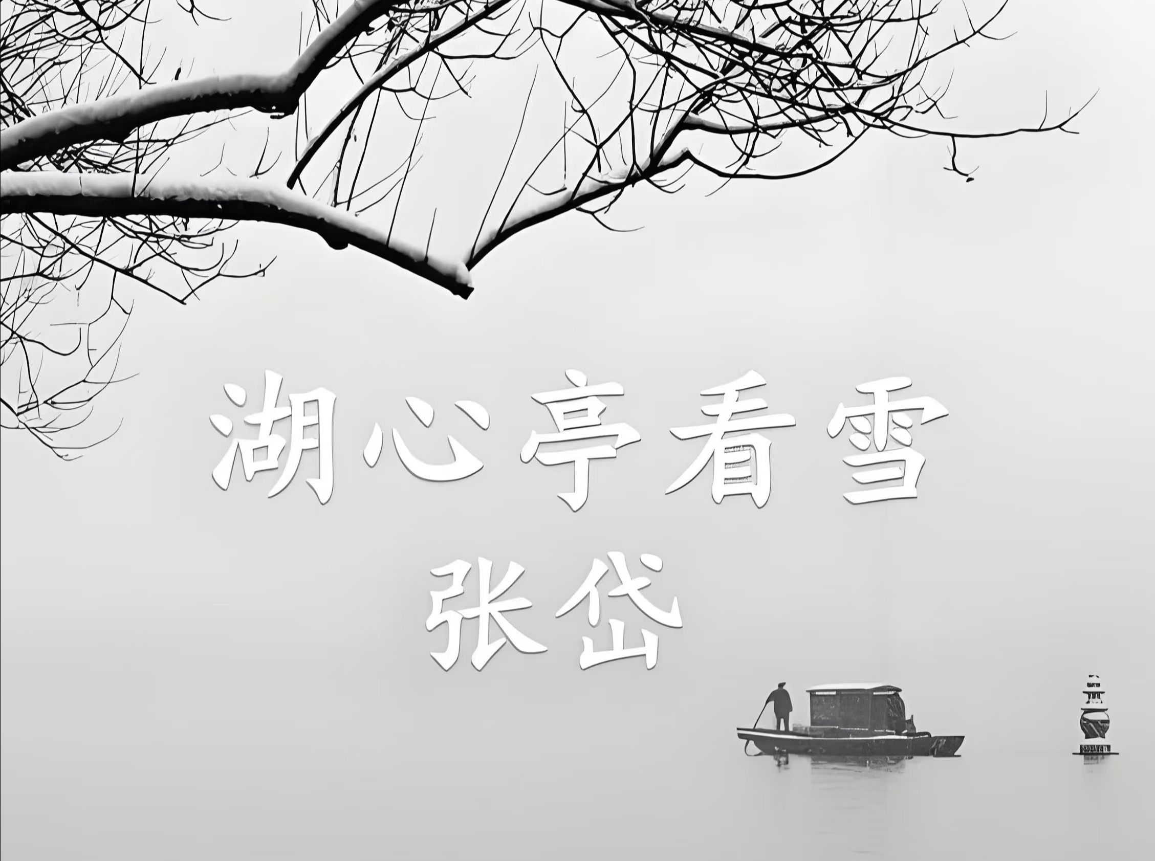 读湖心亭看雪哔哩哔哩bilibili