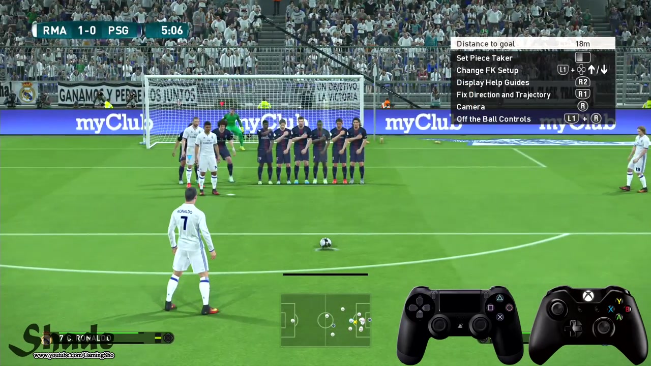 [图]PES 2017 Free Kick Tutorial Xbox & Playstation HD 1080p