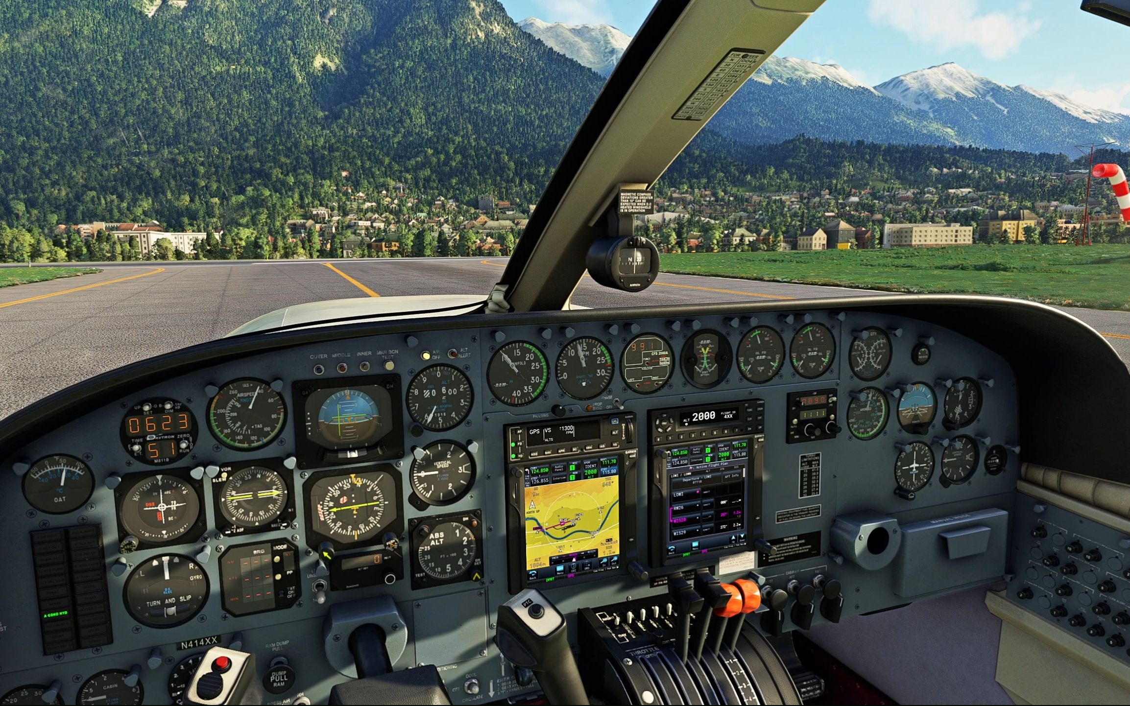 【微软模拟飞行2020】塞斯纳414因斯布鲁克离场_单机游戏热门视频