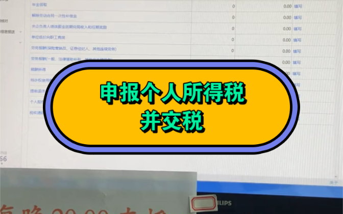 申报个人所得税,缴税个税,下载完税证明哔哩哔哩bilibili
