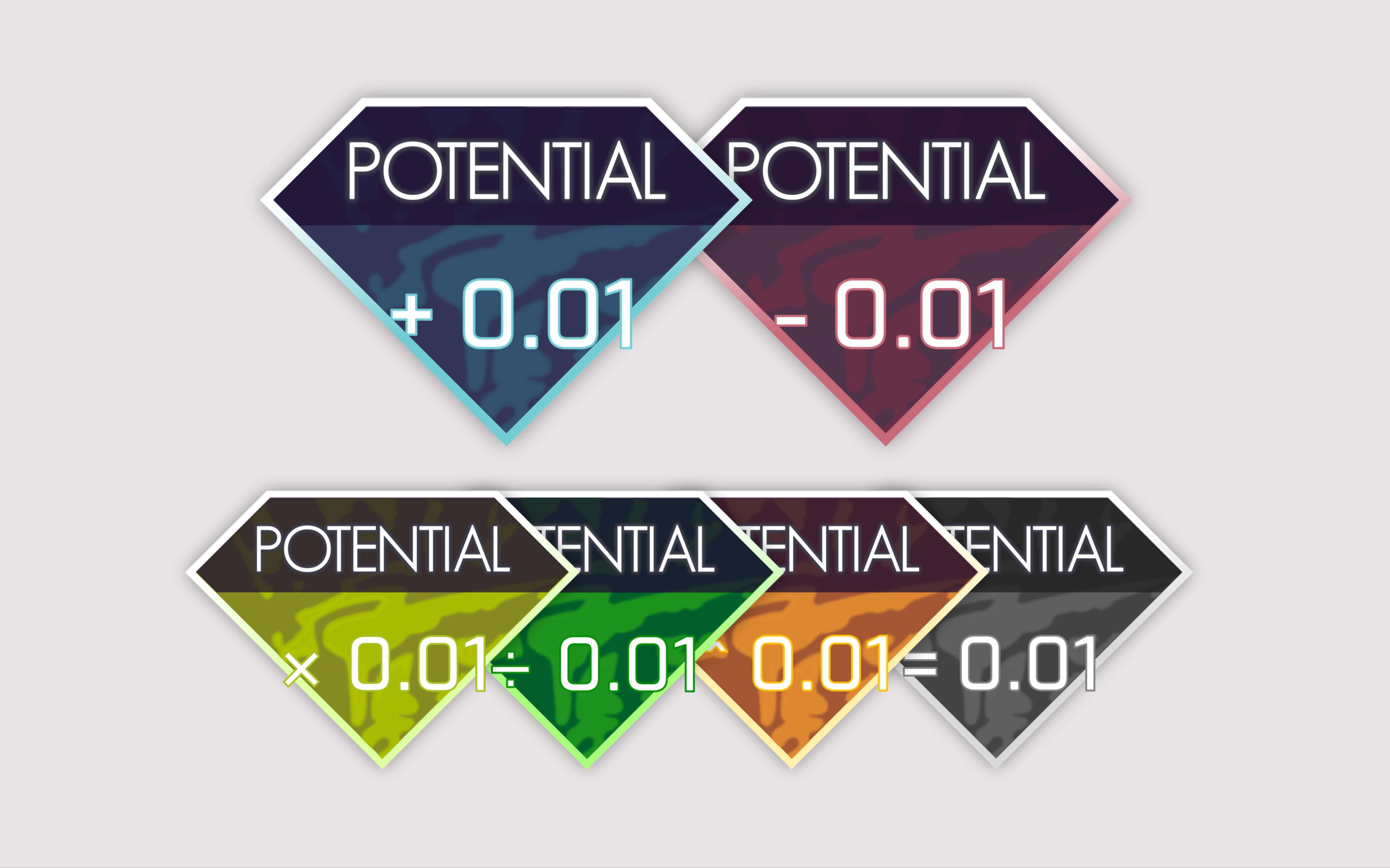 【arcaea】高清重制可自定义数值的ptt潜力值图标