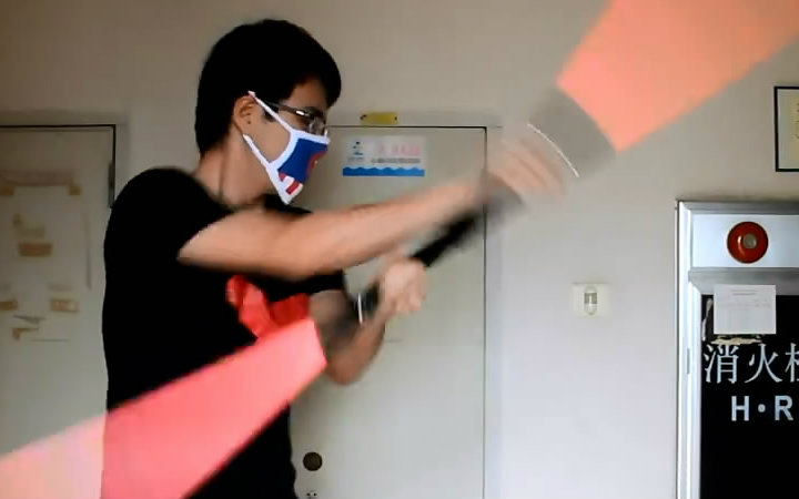 【银八】光剑转剑教程 第四期 双刃剑转法(转棍)