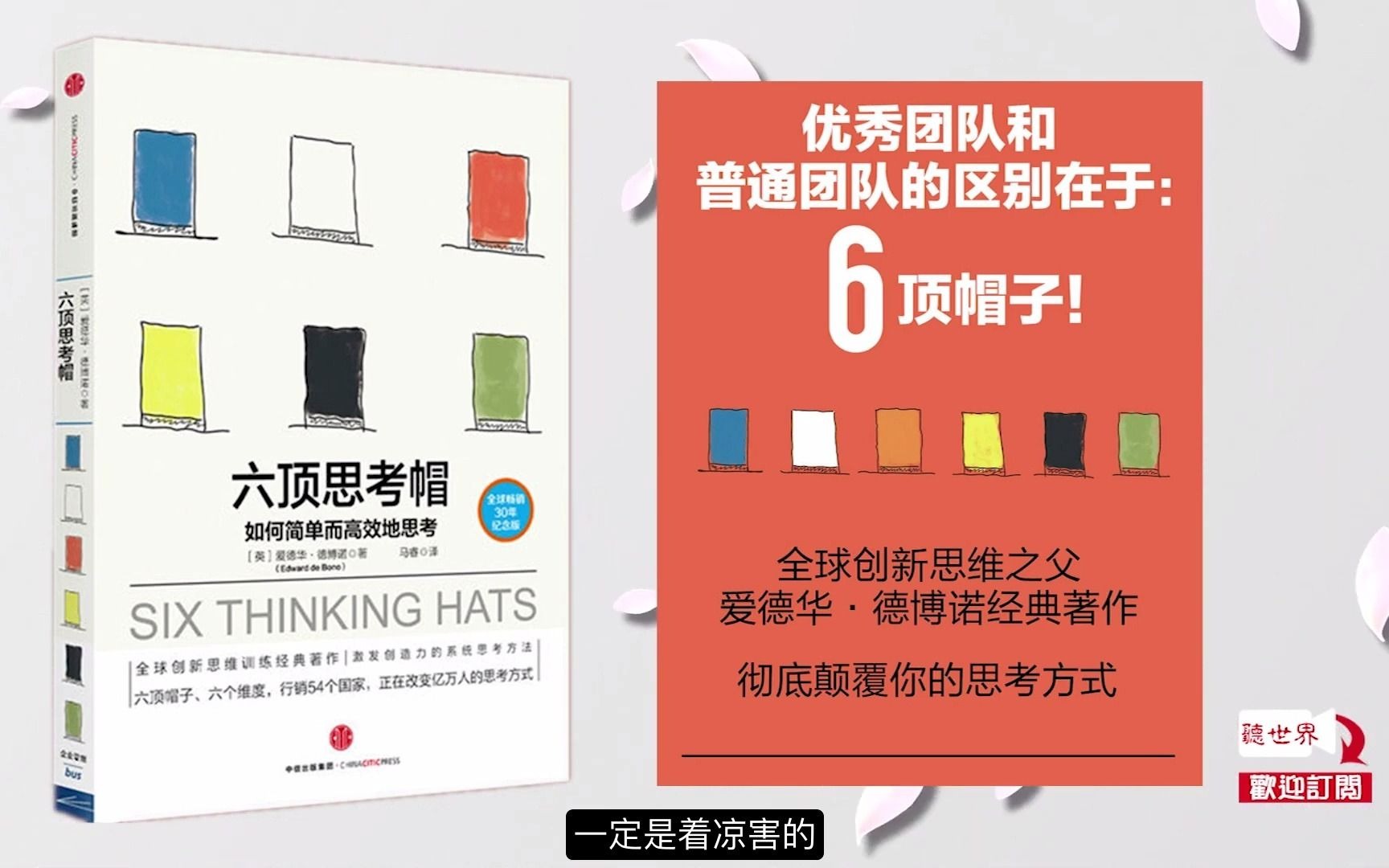 思维方式:如何快速解决棘手问题?了解下《六顶思考帽》!哔哩哔哩bilibili