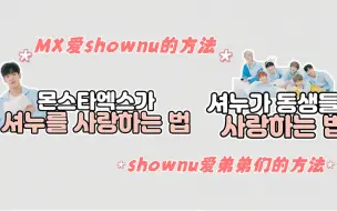 Download Video: 【MONSTA X】D600啦 | MX爱shownu的方法&shownu爱弟弟们的方法