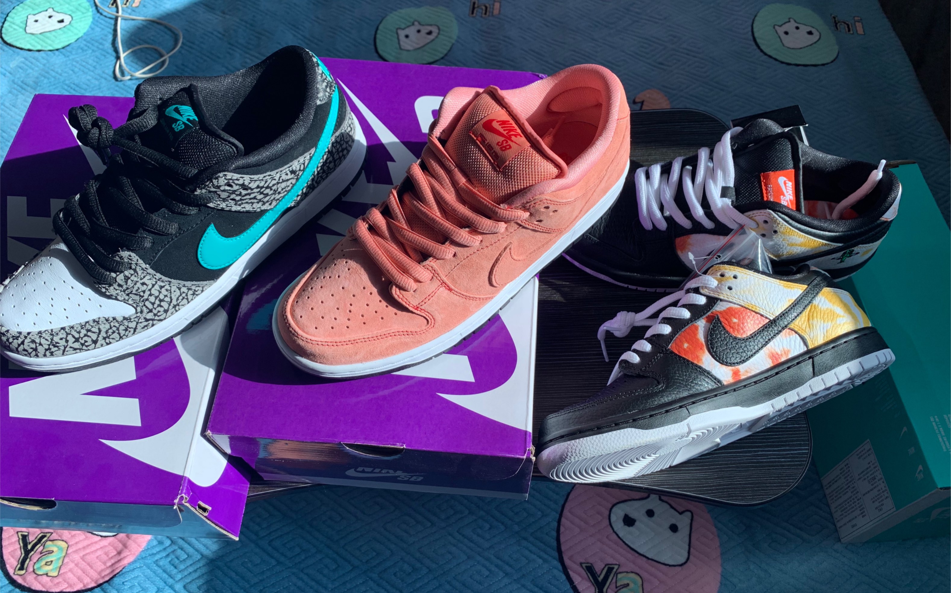 nike sb dunk low 粉猪pinkpig 外星人rayguns 大象clearjade三双热门