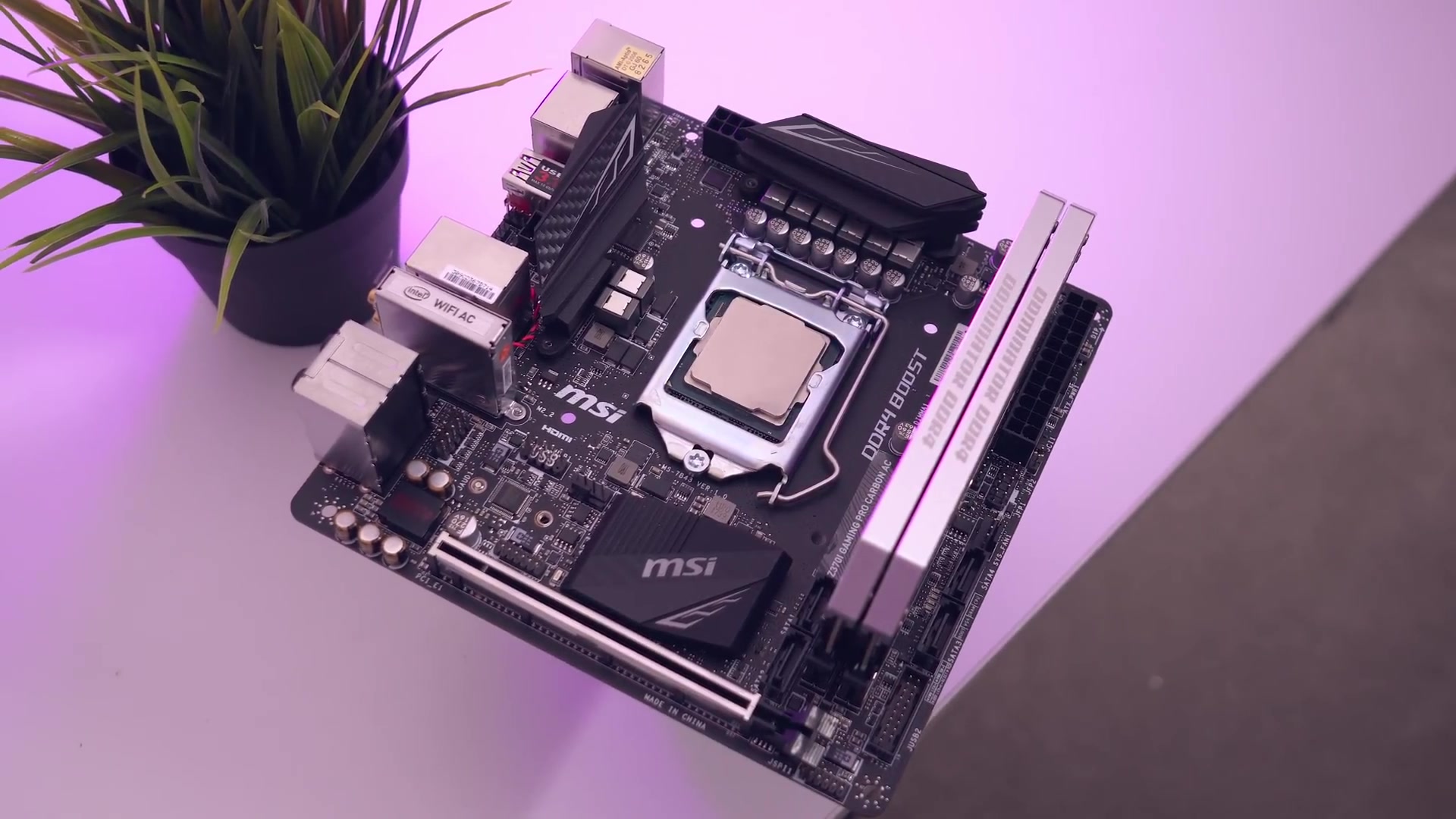 微星z370i gaming pro carbon ac评测【optimumtech】