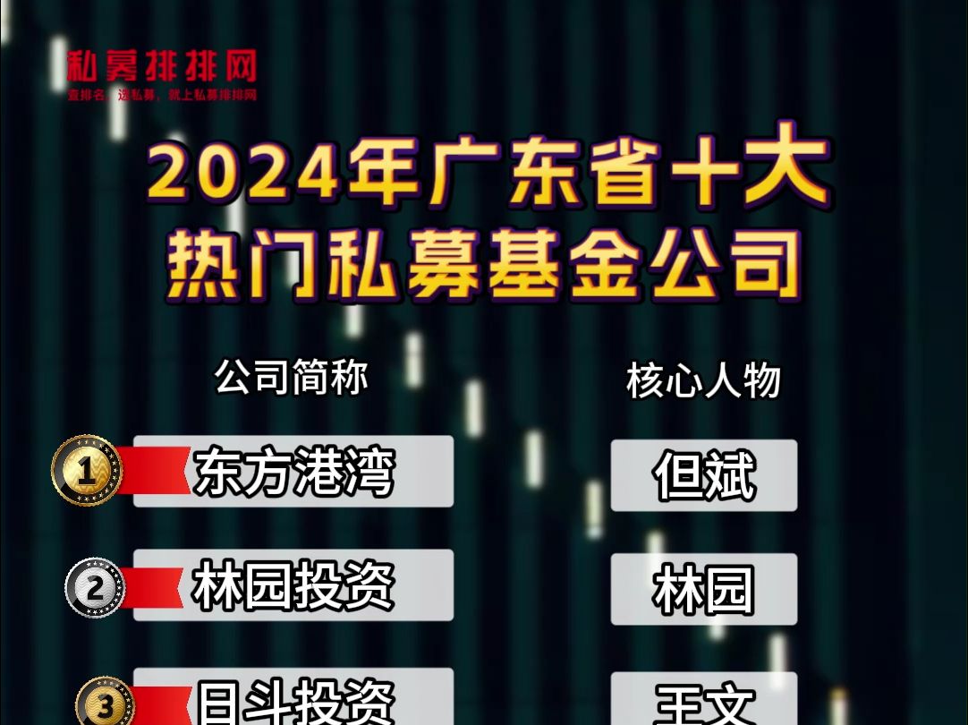 2024年度广东省十大,热门私募公司排名!哔哩哔哩bilibili