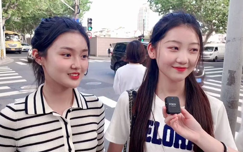 母胎solo的美女小姐姐街头采访 一定要看到最后 颜值 校园 母胎单身