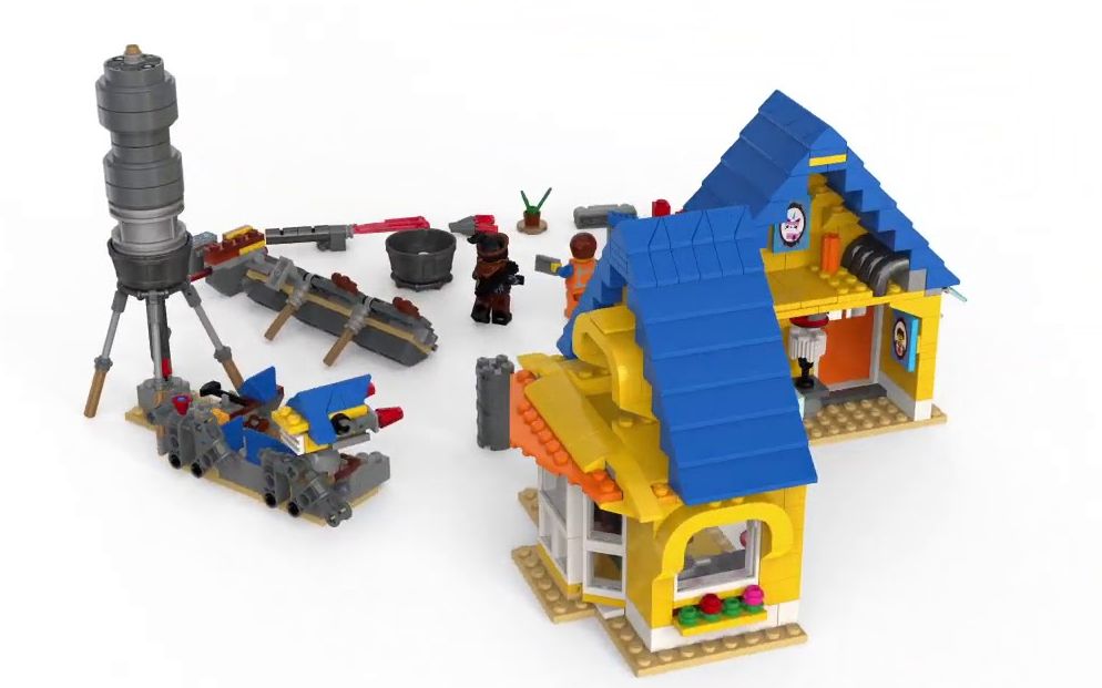 乐高 lego 70831 乐高大电影 艾米特的梦幻飞屋和救援火箭 速拼评测
