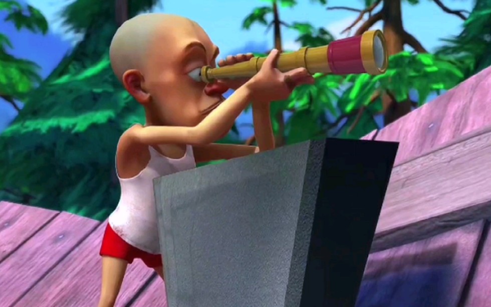 当光头强看到蓝色妖姬!