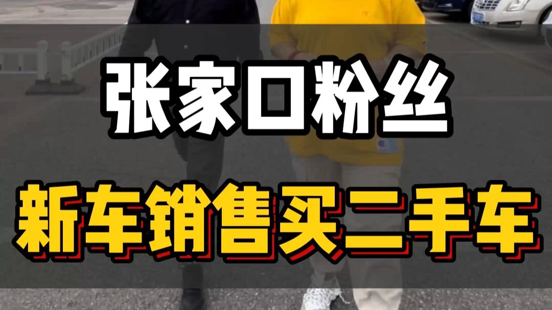 张家口粉丝，新车销售买二手车？