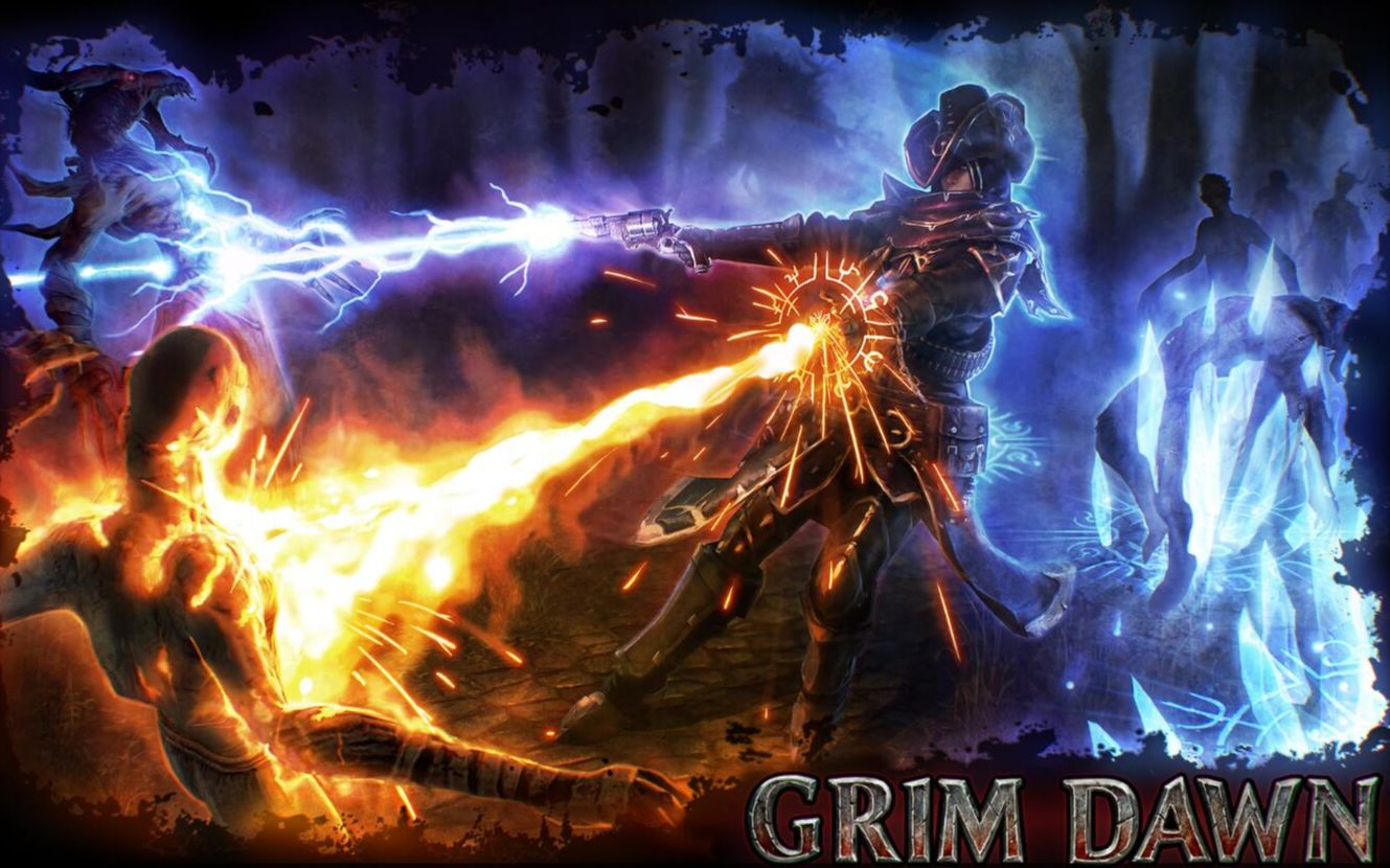 [图]秋秋的球球：恐怖黎明（GrimDawn）爆炎射线单审判7小时94级。