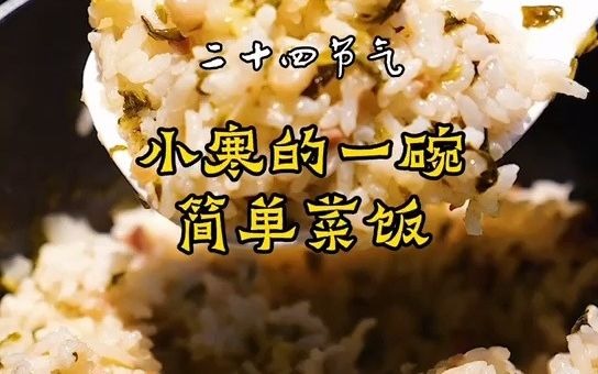 榕树下二十四节气小寒·一碗简单的菜饭_哔哩哔哩_bilibili