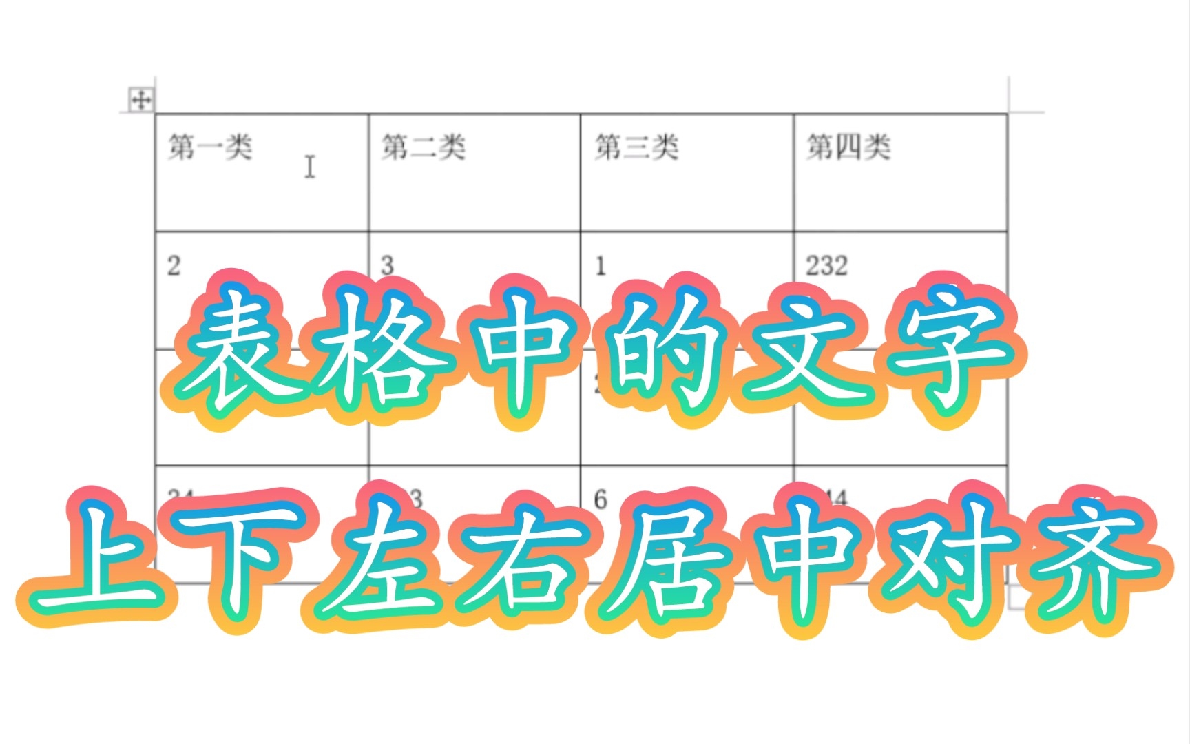 在PPT,Excel,Word中,使得表格中的文字上下左右居中对齐,同时设置表格的高度与宽度.哔哩哔哩bilibili