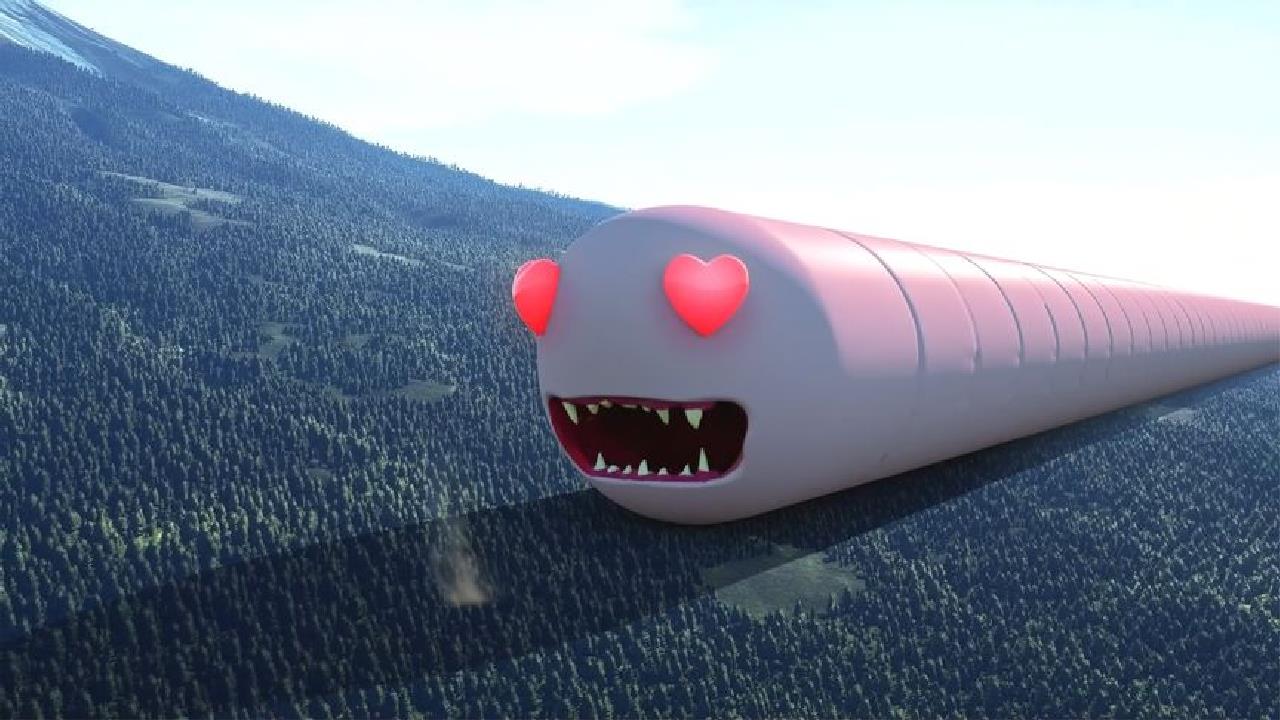 贪吃蛇肆意破坏城市,科学家派粉蛇出击,不料两只蛇相爱了!