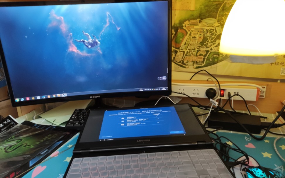 开箱第一人称视角单手开箱y7000笔记本真实记录