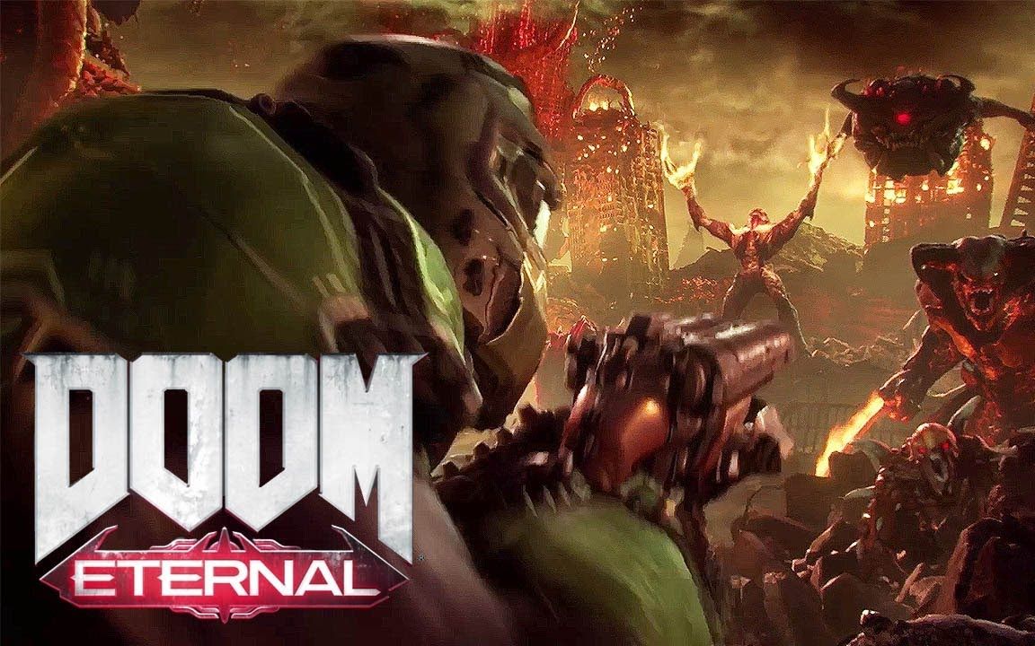 doom永恒–火卫一关卡游戏实机ps4警告毁灭战士已进场无关恶魔等请速